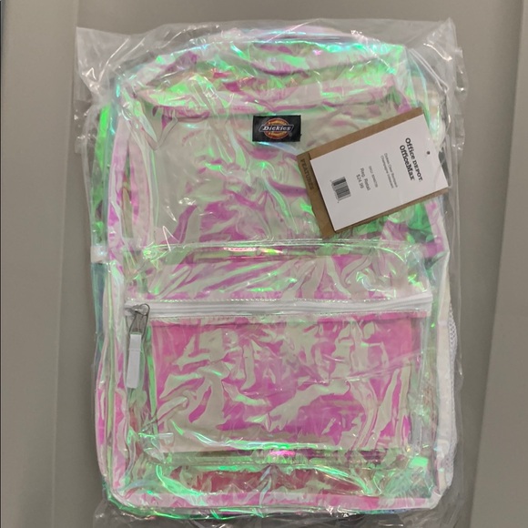 Dickies | Accessories | Dickies Clear Backpack Champagne Iridescent ...